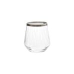 West Glass W420202LP Platin Kahve Yanı Su Bardağı - Şeffaf