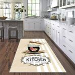 West Home Dijital Baskılı Yıkanabilir Kaymaz Taban Mutfak Halısı - 160 x 230 cm - Bej