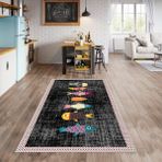 West Home Dijital Baskılı Yıkanabilir Kaymaz Taban Mutfak Halısı - 180 x 280 cm - Renkli