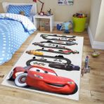 West Home Makinede Yıkanabilir Kaymaz Taban Leke Tutmaz Antialarjik Yol Desenli Çocuk Odası Halısı Oyun Matı - 140 x 300 cm - Kırmızı