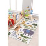 West Home Makinede Yıkanabilir Kaymaz Taban Leke Tutmaz Eğitici Halı Bebek Ve Çocuk Halısı Oyun Matı