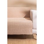 West Home Premium Kaymaz Koltuk Örtüsü Üç Kişilik Yıkanabilir Leke Tutmaz Bej Çekyat Şalı (165x205)