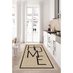 West Home Yıkanabilir Kaymaz Leke Tutmaz Salon Halısı Mutfak Halısı Koridor Halısı Yolluk ve Paspas - 100 x 400 cm - Bej