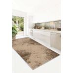 West Home Yıkanabilir Kaymaz Leke Tutmaz Salon Halısı Mutfak Halısı Koridor Halısı Yolluk ve Paspas - 140 x 350 cm - Bej