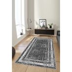 West Home Yıkanabilir Kaymaz Leke Tutmaz Salon Halısı Mutfak Halısı Koridor Halısı Yolluk ve Paspas - 60 x 100 cm - Siyah