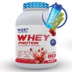 West Nutrition Whey Protein Tozu 2400 Gr 80 Servis Aroma Seçenekli - Çilek