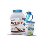 West Nutrition Whey Protein Tozu 2400 gram Çikolata - Bcaa 4:1:1 500 gram Yeşil Elma