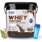 West Nutrition Whey Protein Tozu 3600 Gr 120 Servis - Çikolata