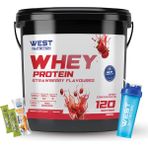 West Nutrition Whey Protein Tozu 3600 Gr 120 Servis - Çilek