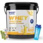 West Nutrition Whey Protein Tozu 3600 Gr 120 Servis - Muz