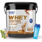 West Nutrition Whey Protein Tozu 3600 Gr 120 Servis - Vanilya - Karamel