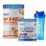 West Nutrition Whey Protein Tozu Kurabiye 540 Gr - Buster 336 Gr Preworkout Paketi
