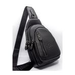WEST POLO CÜZDAN Çapraz Göğüs ve Omuz Çantası, Standart, TR7014, Siyah, Erkek