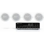 Westa Ten, 6” Tavan Tipi Hoparlör Ses Sistemi | Mağaza, Restoran, Masaj Salonu Ses Sistemi 4+1 - Siyah
