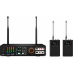 Westa Ten, A Kalite Uhf Kablosuz Mikrofon Seti El ve Yaka Mikrofonlu Okul Etkinlik Sahne Organizasyon Mikrofon Seti - 000-Siyah