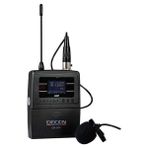 Westa Ten, Decon DB-500 Uhf Kablosuz Yaka Mikrofonu Profesyonel Lavalier Mikrofon Seti Sunum ve Eğitim Mikrofonu - 000-Siyah