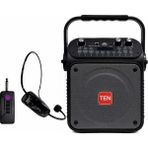 Westa Ten,5'' Taşınabilir Rehber Anfi + Kablosuz Kafa Mikrofonlu | Bluetooth’lu Mevlüt ve Organizasyon Ses Sistemi - Siyah