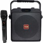 Westa Ten,6,5'' 70W Taşınabilir Rehber Anfi + Kablosuz El Mikrofonlu | Bluetooth’lu Mevlüt ve Organizasyon Ses Sistemi - Siyah