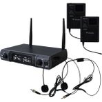 Westa WM-202T 1 Alıcı + 2 Yaka (Lavalier) Kablosuz Uhf Mikrofon Seti