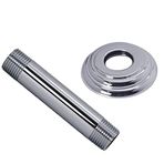 Westbrass 1/2" IPS x 4" Tavana Monte Duş Kolu, Flanşlı, Cilalı Krom, D3604A-26