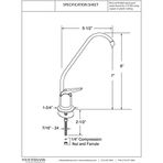 Westbrass A2031-Nl-26 8 "-Flo Stil Saf Soğuk Su Sebili Musluk, 1'Li Paket, Parlak Krom