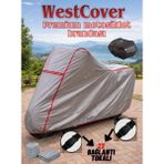WestCover Bisan Toprak Wrc 125 Topcase Uyumlu (Kırmızı-Dikişli) Reflektörlü Motosiklet Brandası