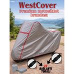 WestCover Mobylette AV44 Uyumlu (Kırmızı-Dikişli) Reflektörlü Motosiklet Brandası