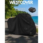 WestCover Salcano Astro 100 Arka Çanta Uyumlu (Kilitli-Siyah) 4 Mevsim Motosiklet Brandası Örtüsü - ARKA ÇANTALI-KİLİTLİ SİYAH