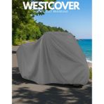 WestCover Sym Gts 250 Branda Motosiket Brandası (Gri Renk) 4 Mevsim Motor Koruma Örtüsü - GRİ-ÇANTA YOK