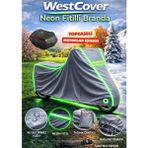 WestCover Yamaha Tricity 300 Topcaseli (Neon Fitilli-Yeşil) Su Geçirmez Motorsiklet Brandası
