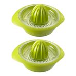 Westmark 2 limon sıkacağı, hazneli, çap: 18,7 cm, kapasite: 0,5 litre, plastik, misket limonu, elma yeşili, 309122EA