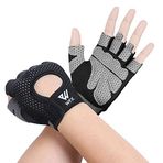 WESTWOOD FOX Nefes Spor Eldiven Erkekler ve Kadınlar için Halter Eldivenleri Vücut Geliştirme Spor Salonu Egzersiz Kaymaz Crossfit Vücut Geliştirme (Siyah, X-Large)