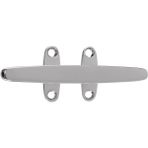Wetnwind 316 Paslanmaz 248 mm Tekne Dock Güverte Hattı Cleat Açık Baz Deniz Bollard Yat 10 Inç (Yurt Dışından)