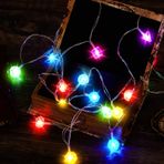 Wettarn LED Zar Işıkları Zar Işıkları LED Zar Işıkları Zar İç Mekan Dize Işıklar Yatak Odası İç Mekan, Dış Mekan, Yeni Yıl, Düğün, Noel Ağacı, Bahçe Dekorasyonu için Uzatılabilir (6,1 m)