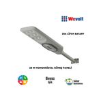 Wevolt PREMİUM HB-800 400W SOLAR LED Aydınlatma Bahçe Sokak Direk Armatürü. SOLAR AYDINLATMA.(30A.LİFO4)