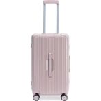 Wexta Monnat ALC-617 Alüminyum Çerçeveli Pembe Büyük Boy Valiz - 02077-Pembe