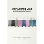 Wexta Valiz - BÜYÜK BOY ve KABİN BOY 2'Lİ SET - Karışık Renk ve Model