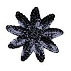 Whakano 10 adet simli dokuz köşeli yıldız payetli işlemeli yama, dikmek için, 8 cm, dikiş el işi aksesuarı, elbise, ceket, kot kıyafet, sırt çantaları, hediye kutusu, kendin yap başlık dekorasyonu, siyah