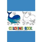 Whale coloring book for kids
