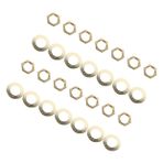 WHAMVOX 1 Set Duvar Saat Parçaları Ve Aksesuarlar Seti, Metal Somunlar Dahil Saat Mekanizması, DIY Için Saat Hareketi Için DIY Metal Somunlar İçin Parçalar