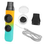 WHAMVOX 1 Takım Gradyan renk flüt Yetişkinler için burun flüt ağız Kazoo Bass Kazoo Mavi müzik severler için kazoo müzikal kazoos Yüksek teknoloji ürünü plastik malzeme