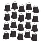 WHAMVOX 30 Set trambolin üçgen halkası açık trambolin D üçgen tokalar yüzük Çocuk trambolin üçgen halkaları Trambolin halkaları metal üçgen halka tokaları trambolin yaylı tokalar ütü Black