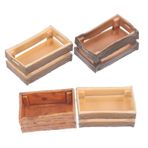 WHAMVOX 4 Adet en Dollhouse Minyatür Sandık Oyuncak Bebek Evi Aksesuarları Mini Pvc Malzeme Küçük Ev Dekorasyonları Rol Yapma Oyunu Malzemeleri