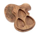 WHAMVOX Ahşap Gitar Penası Taşıma Kutusu - Gitar Ukulele Bas Penaları Için Ahşap El Sanatları Penası Saklama Kutusu - Çizik Su Toz Darbe Ve Şoklar - Kompakt Ve Taşıması Kolay