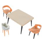 WHAMVOX Süs 1 Takım bebek evi mobilyaları minyatür yemek sandalyesi 1 12 ölçekli bebek evi mobilyası yemek sandalyeleri oyuncak bebek aksesuarları mobilya modeli küçük sandalyeler Modeller