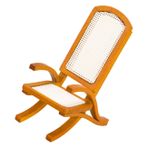 WHAMVOX Vintage Minyatür Koltuk Bebek Evi Dekoratif Mini Sandalye Ahşap Mini Mobilya