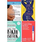 What to Expect When You're Expecting, Give Birth Like a Feminist, Hypnobirthing, Expecting Better 4 Books Collection Set