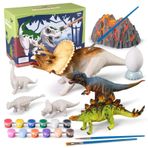 whatstem 3 boyutlu dinozor boyama seti, 3 – 15 yaş arası çocuklar için, sanat ve el işi setleri, dinozor setli çizim oyuncağı, erkek ve kız çocukları için yaratıcı hediye