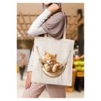 WHB 35x40 -Bez Çanta katlanabilir , pazar Çantası, Kitap Çantası
