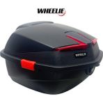 WHEELIE XT01-FS 32 Litre Motosiklet Arka Çanta Buzlu Siyah Parlak Su Geçirmez ABS Çift Kilitleme Üniversal